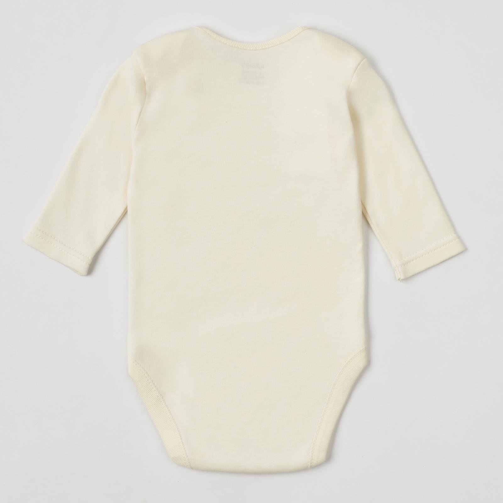Боди с длинным рукавом 56-62 см Ванильный - фото 3 Боди с длинным рукавом 56-62 см Ванильный - фото 3