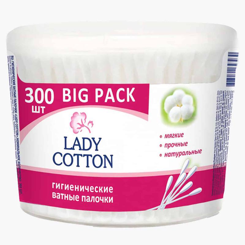 Палочки ватные в банке Lady Cotton 300 шт. (1565726224)