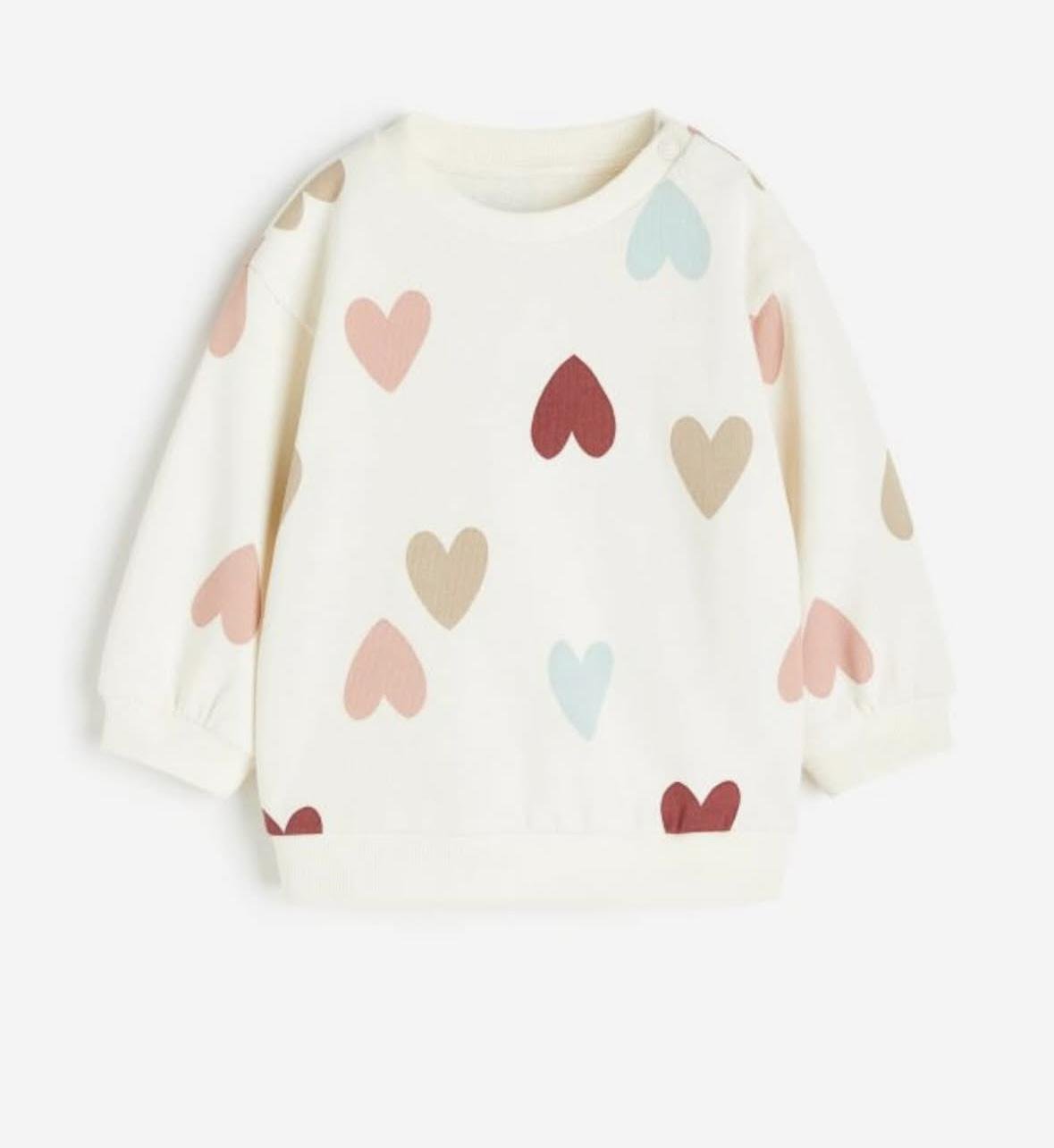 Свитшот детский H&M 74 см Белый (1089753)