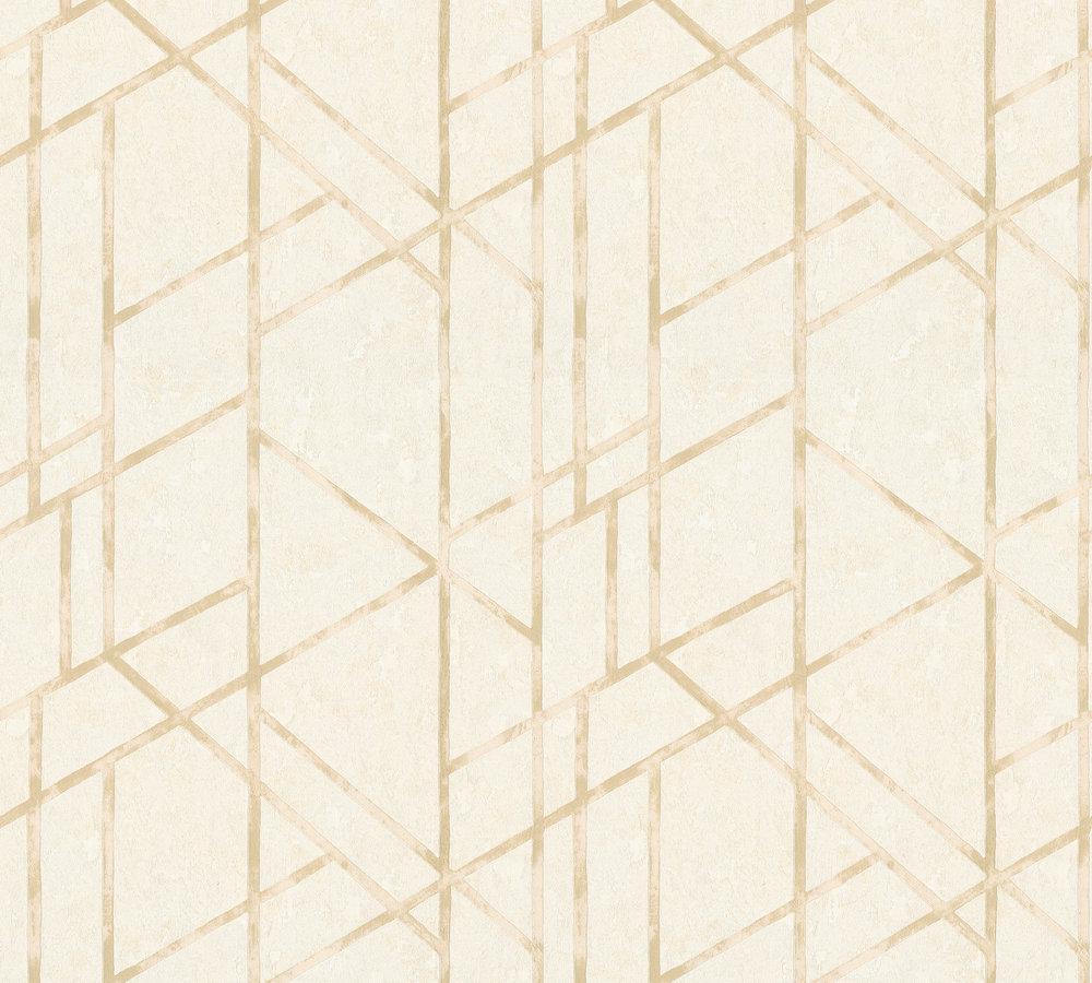 Обои виниловые на флизелиновой основе A.S.Creation Goldwell 37380-5 Бежевый/Белый