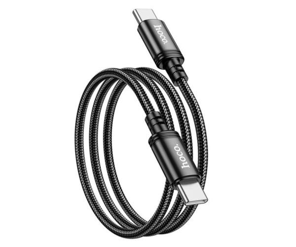 Кабель Data HOCO X89 Wind 60W Type-C to Type-C 1 м Black Кабель Data HOCO X89 Wind 60W Type-C to Type-C 1 м Black