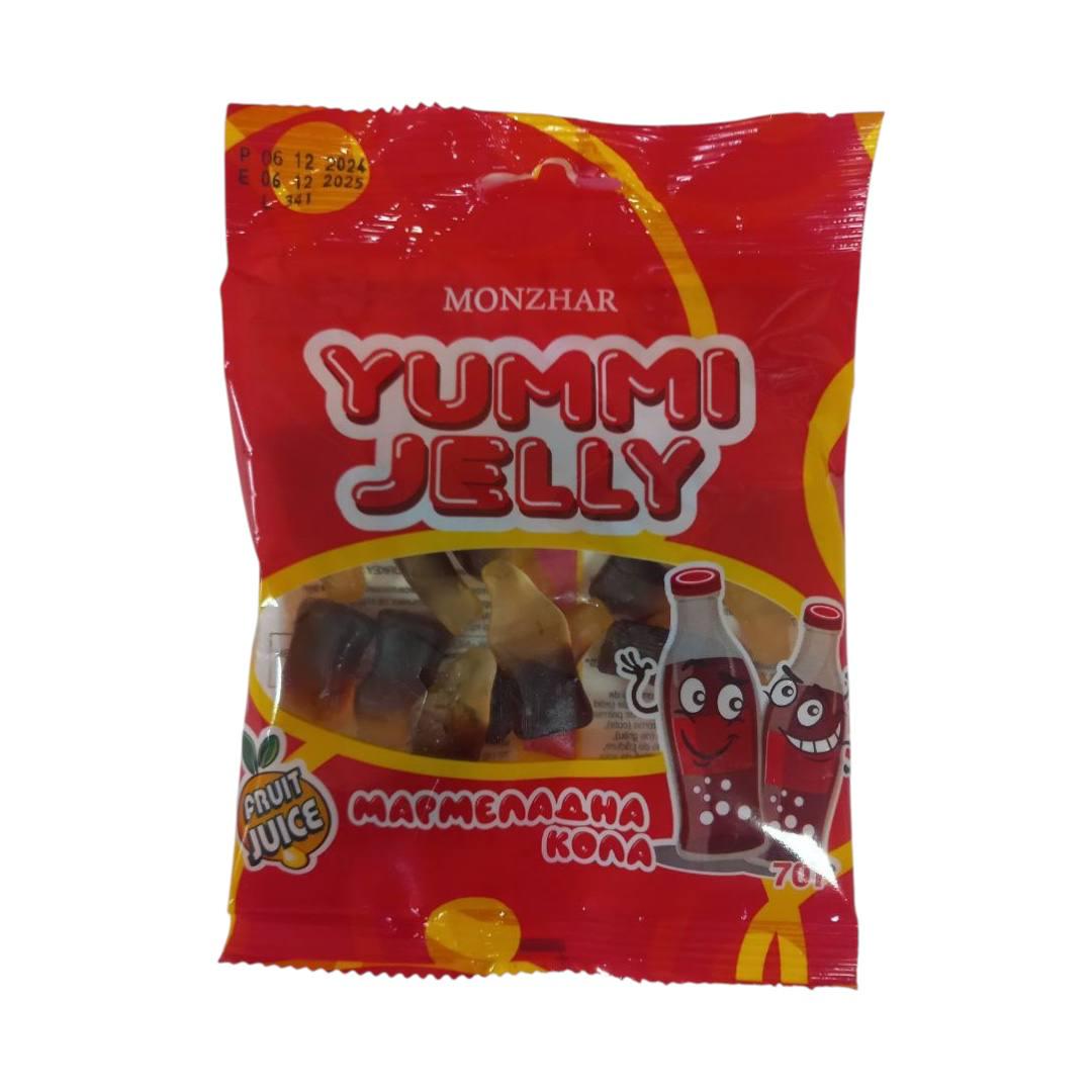 Мармелад жевательный Monzhar Yummi Jelly Кока-кола 70 г (00000006345)