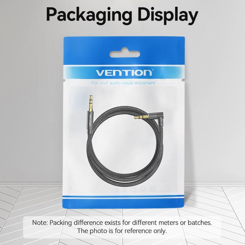 Кабель Vention 3.5 мм minijack стерео AUX TRS 3-пиновая нейлоновая оплетка 1 м Черный (BAZBF) - фото 14 Кабель Vention 3.5 мм minijack стерео AUX TRS 3-пиновая нейлоновая оплетка 1 м Черный (BAZBF) - фото 14