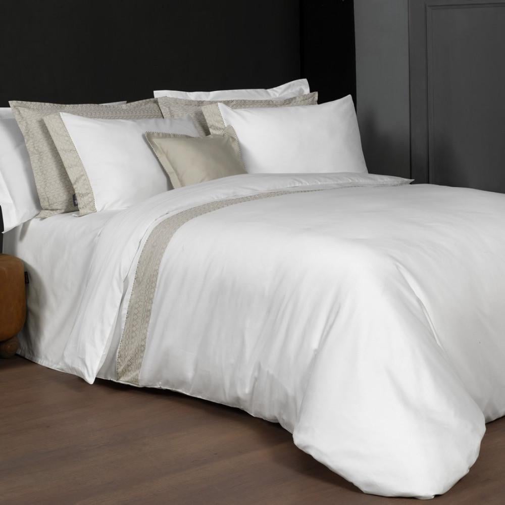 Комплект постельного белья Sarev Elanor beyazi сатин делюкс 300ТС евро (2000022283232)