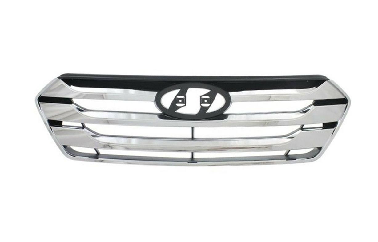 Решетка радиатора AVTM Hyundai Santa Fe III 2012-2016 Хром (183237990)