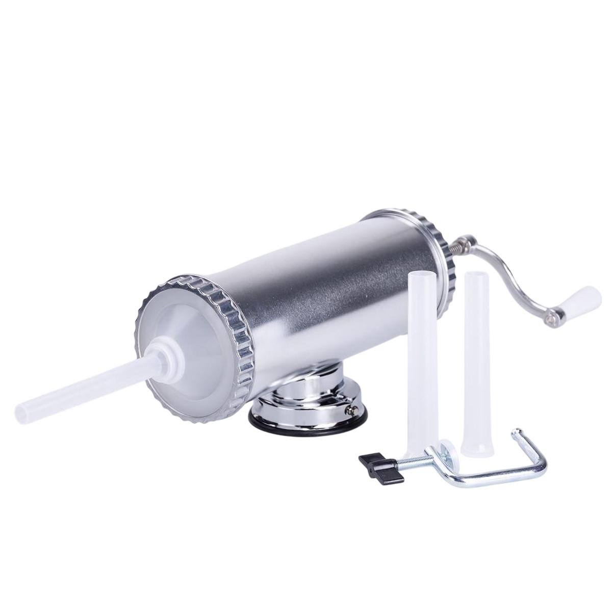 Шприц ковбасний горизонтальний на 2 кг із нержавіючої сталі (16788-2)