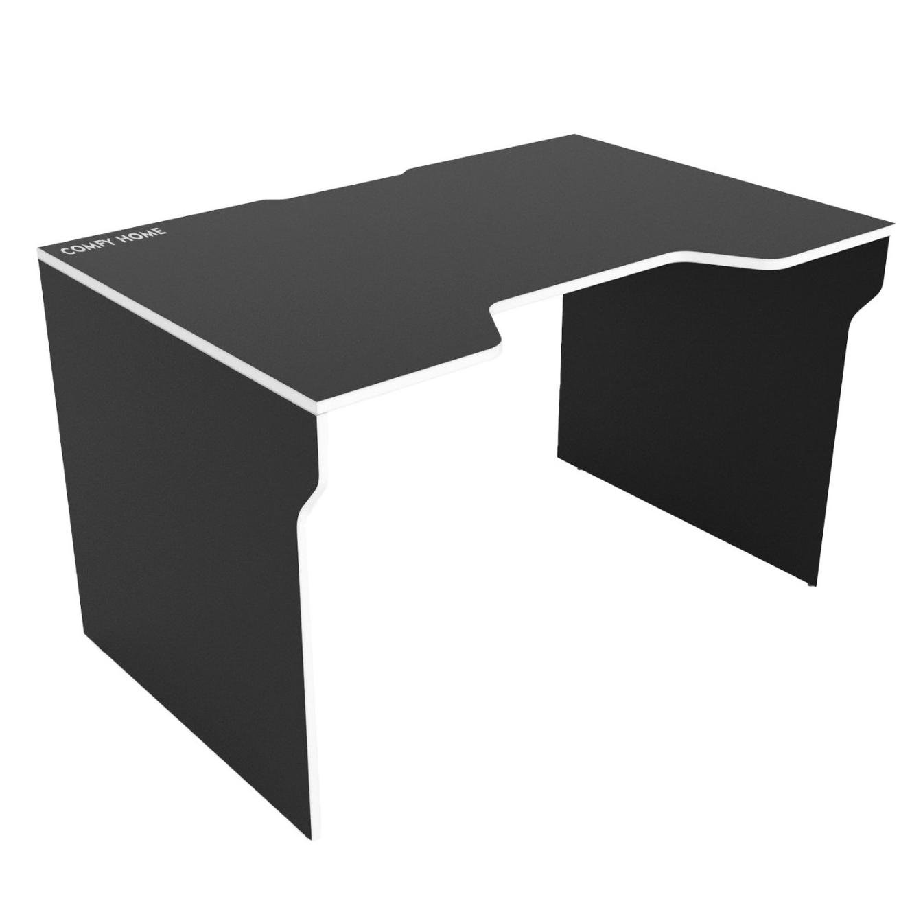 Стол геймерский Zeus Comfy-Home Lyu Kan ламинированный ДСП Черный/Белый