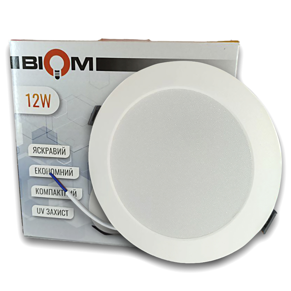 Светодиодный светильник Biom DPL-R12 12 Вт круглый 5500K