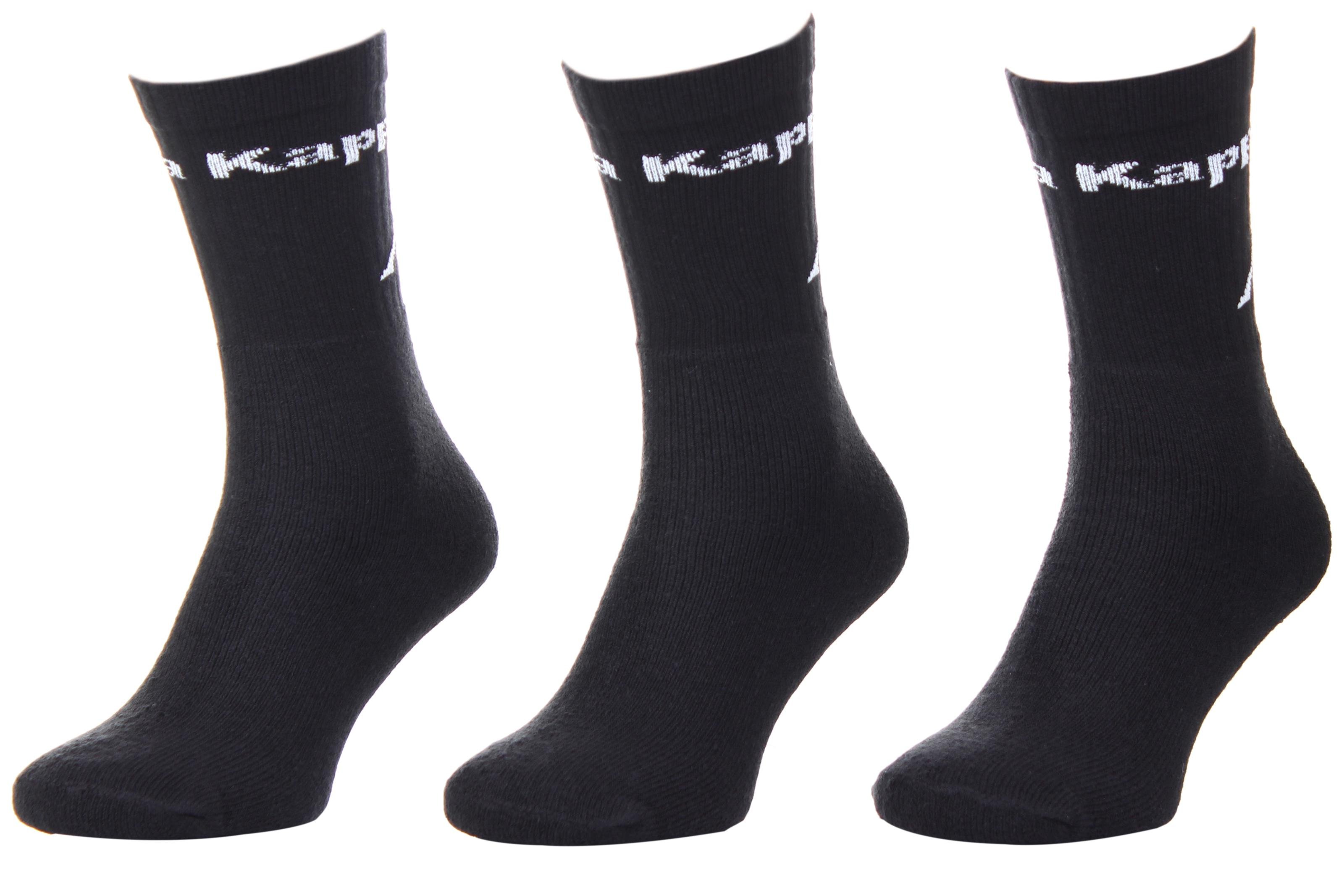 Носки Kappa Socks Logo Saboya 3-pack р. 39-42 Black (304MT00-901)