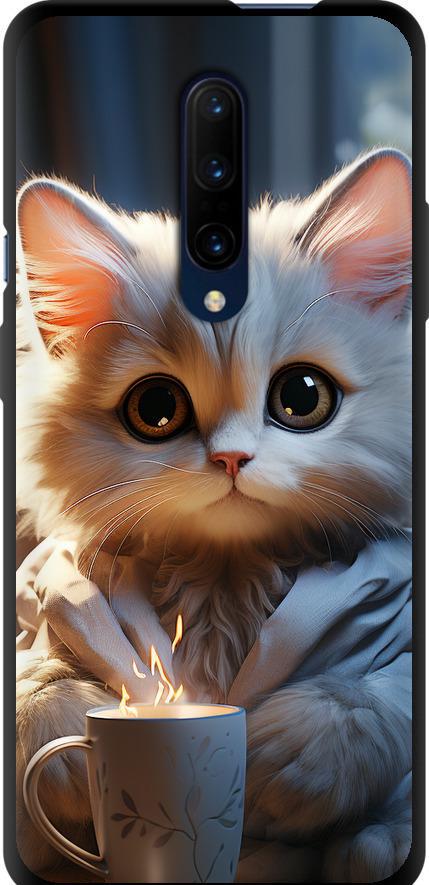 Чехол на OnePlus 7 Pro White cat (5646b-1696-42517)