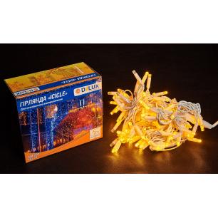 Гірлянда зовнішня Delux Icicle 108 LED IP44 EN бахрома 27 flash 2x1 м Жовтий/Білий (90012941) - фото 3 Гірлянда зовнішня Delux Icicle 108 LED IP44 EN бахрома 27 flash 2x1 м Жовтий/Білий (90012941) - фото 3