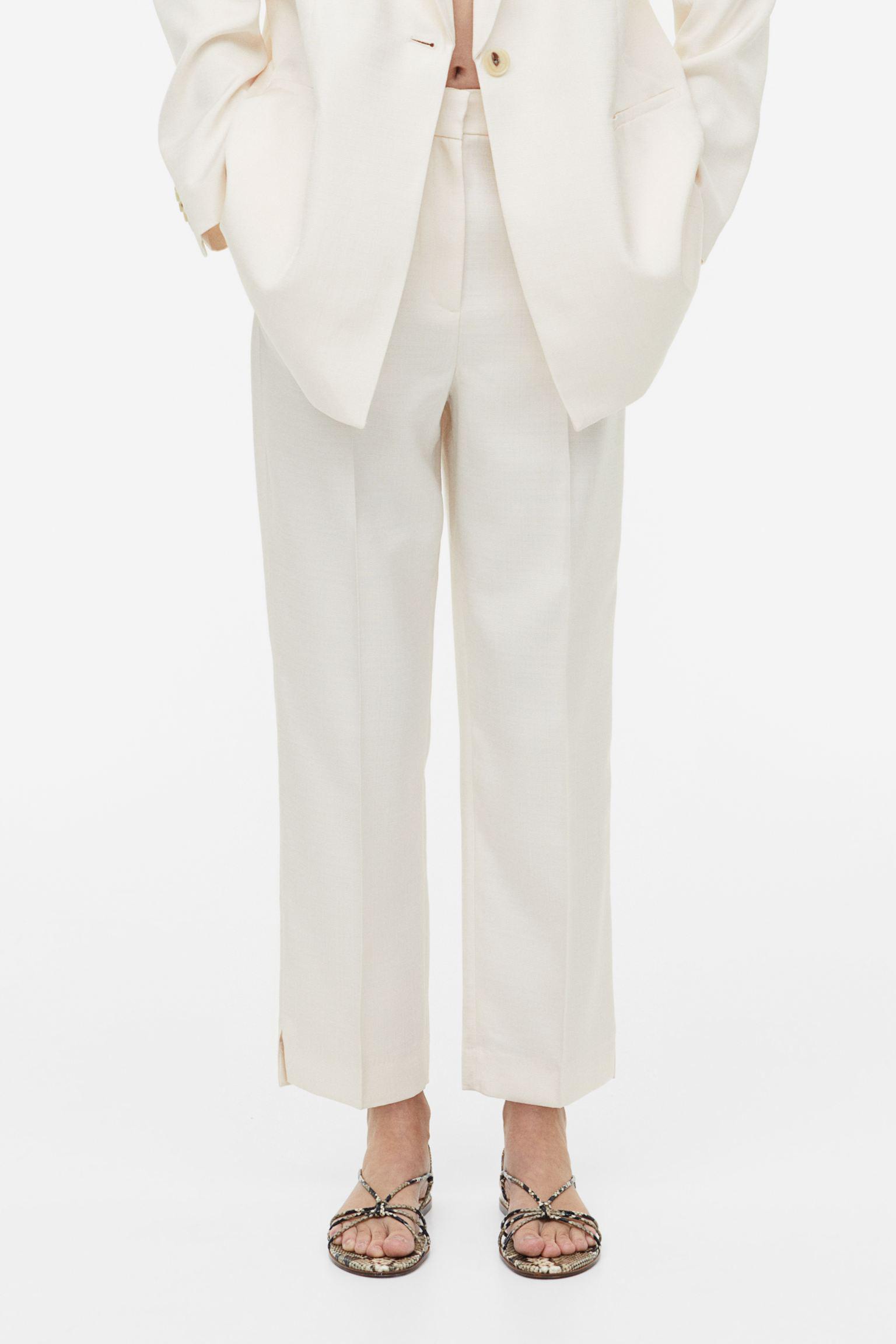 Штани H&M р. 38 Кремовий (АA8091165181)
