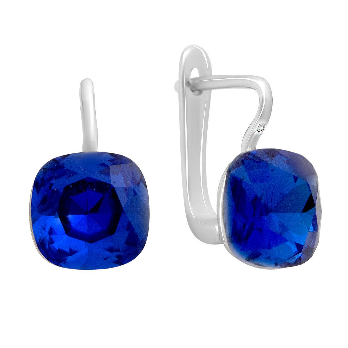 Серьги серебряные с фианитами (60001722)