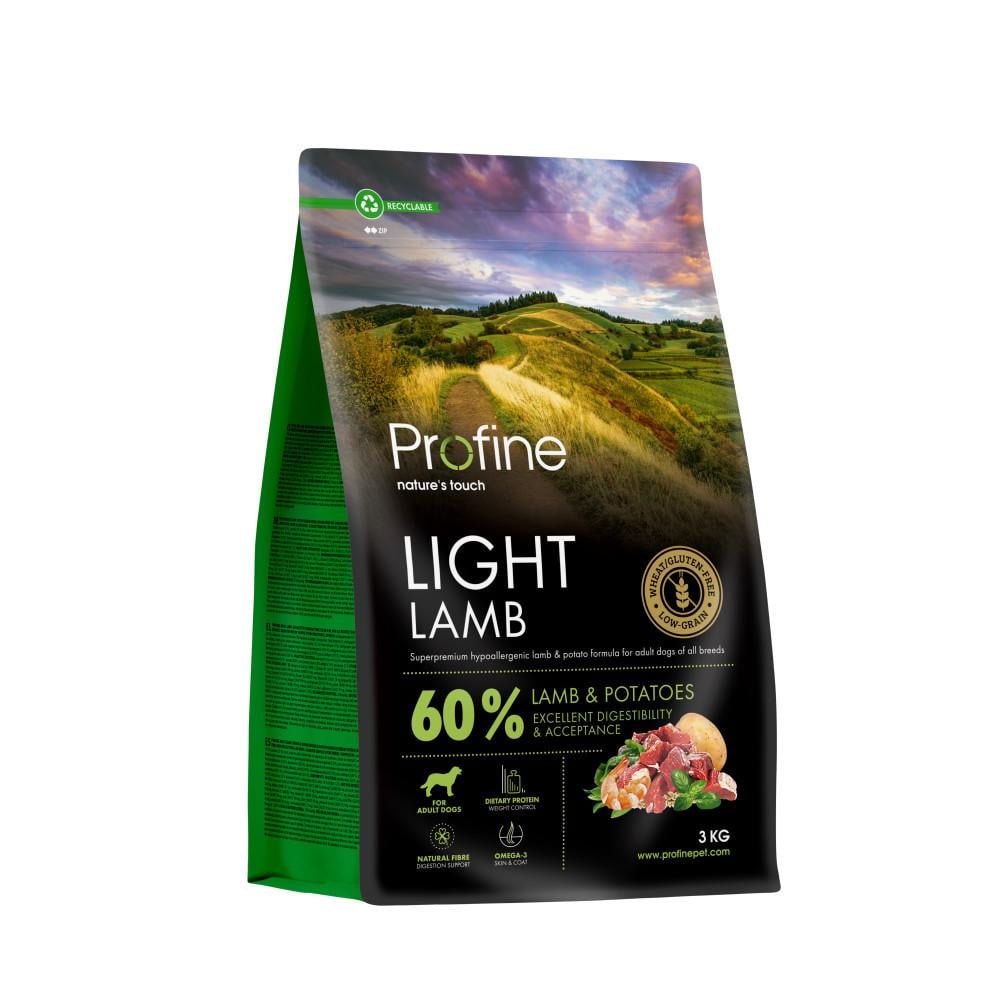 Корм для собак сухой Profine Light Lamb and Potatoes с избыточным весом ягненок и картофель 3 кг (8595602569465)