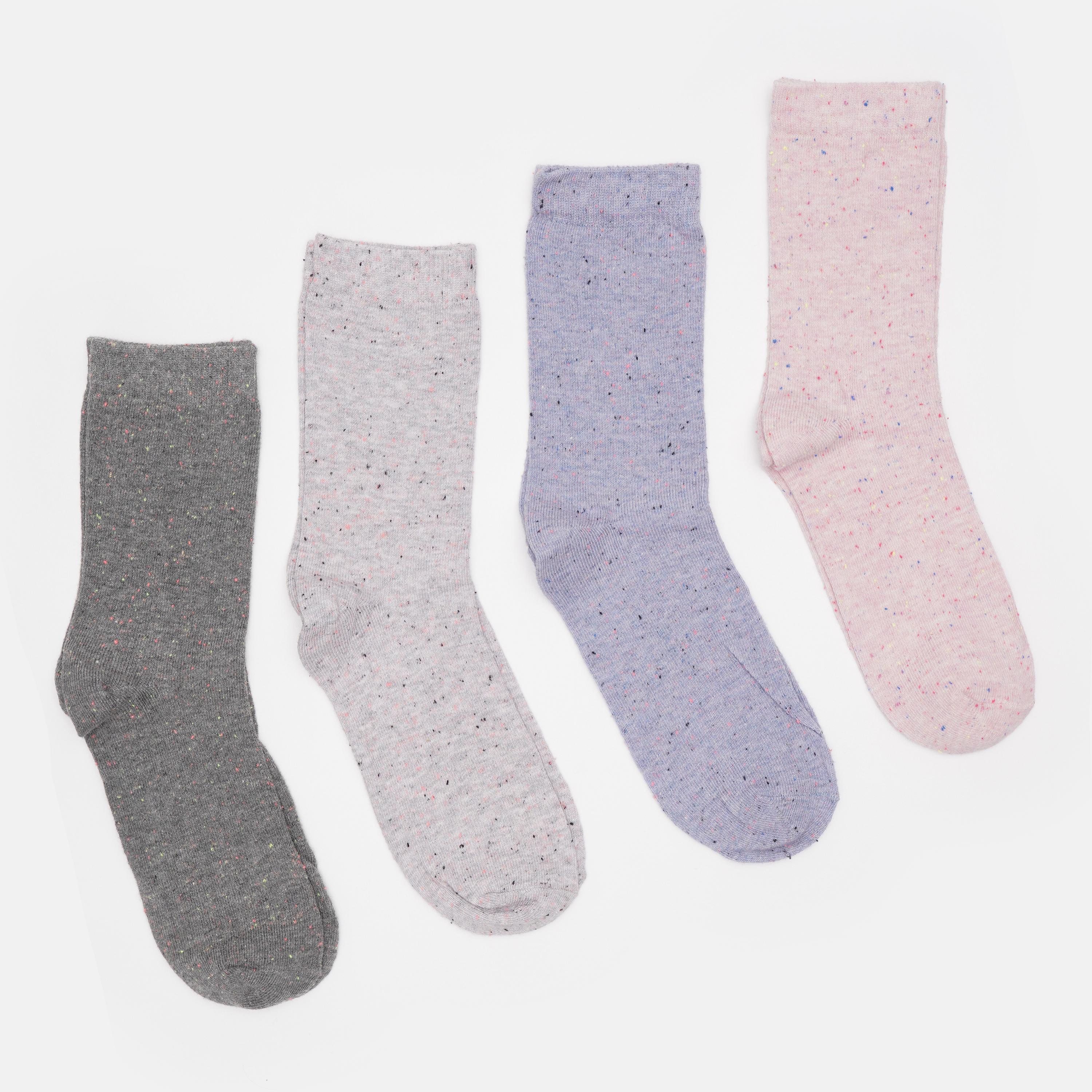 Шкарпетки C&A р. 35-38 4 пари Рожевий/Сірий меланж (130955214741)