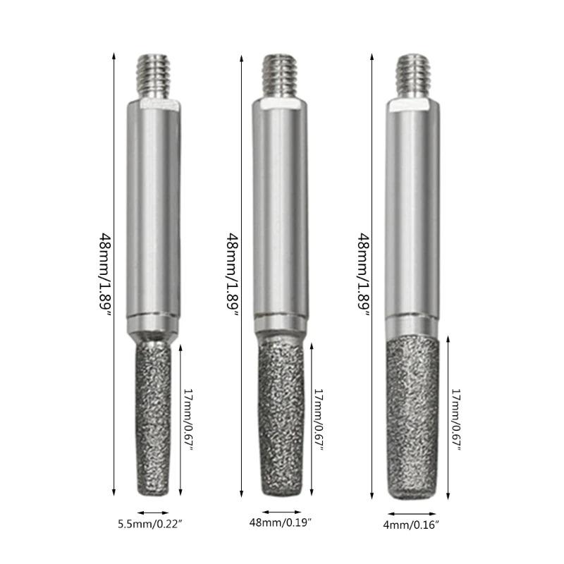 Набір шліфувальних головок для заточування ланцюгових пилок 3 шт. (152685) - фото 3 Набір шліфувальних головок для заточування ланцюгових пилок 3 шт. (152685) - фото 3