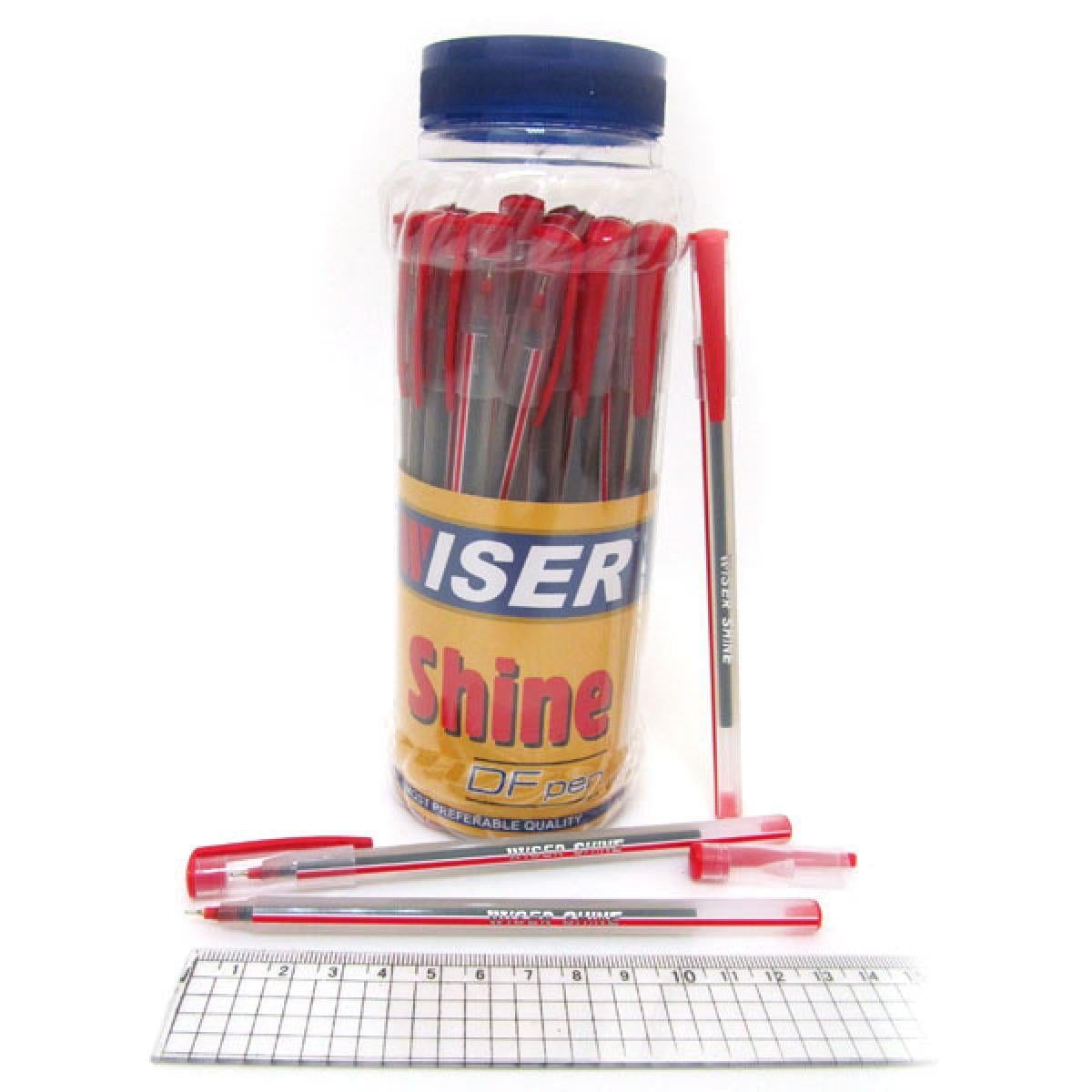Ручка масляна wiser shine 0, 6 мм 30 шт. в уп. Червоний (MTT-113965)