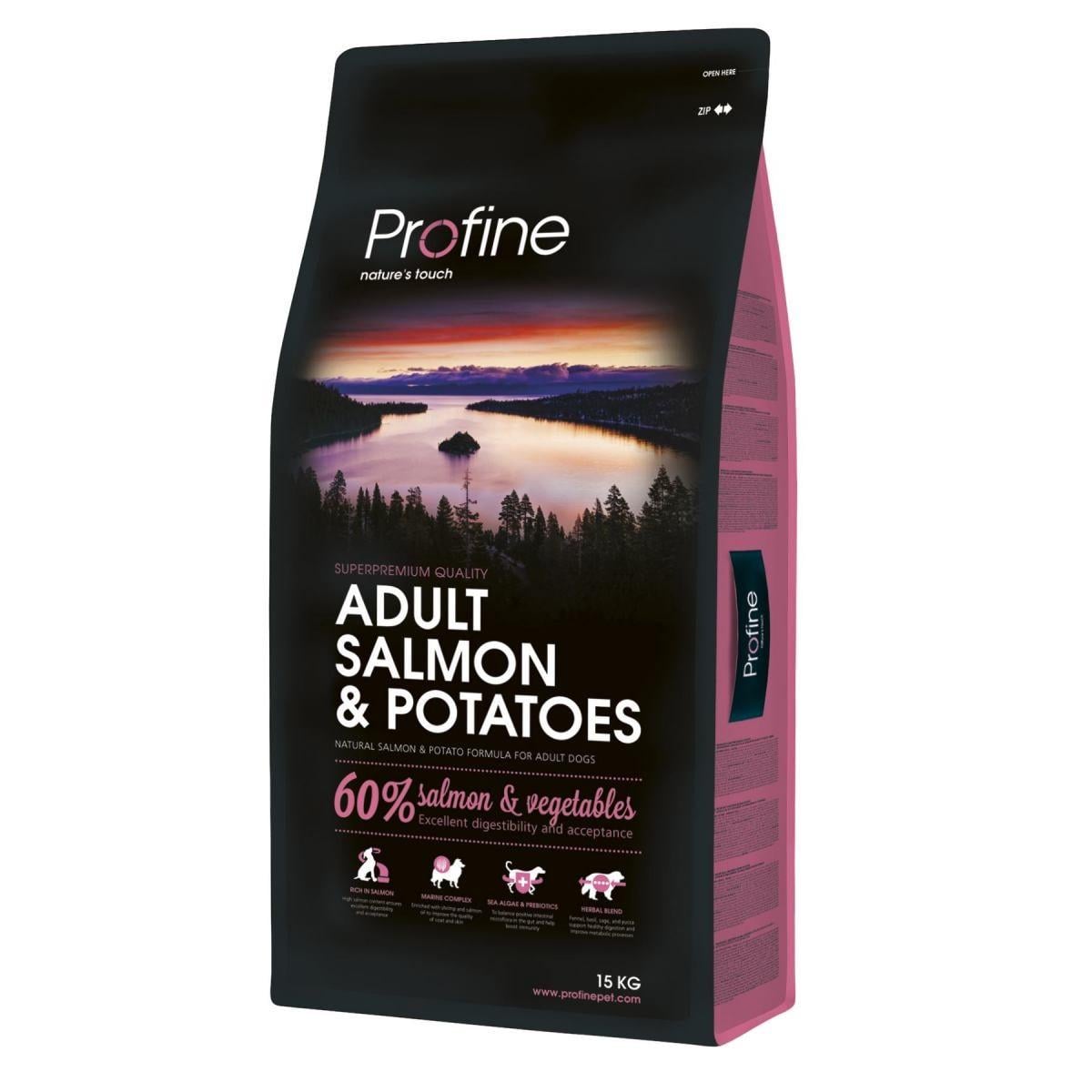Корм сухой Profine Salmon с лососем и картофелем для взрослых собак 15 кг (8595602517572)