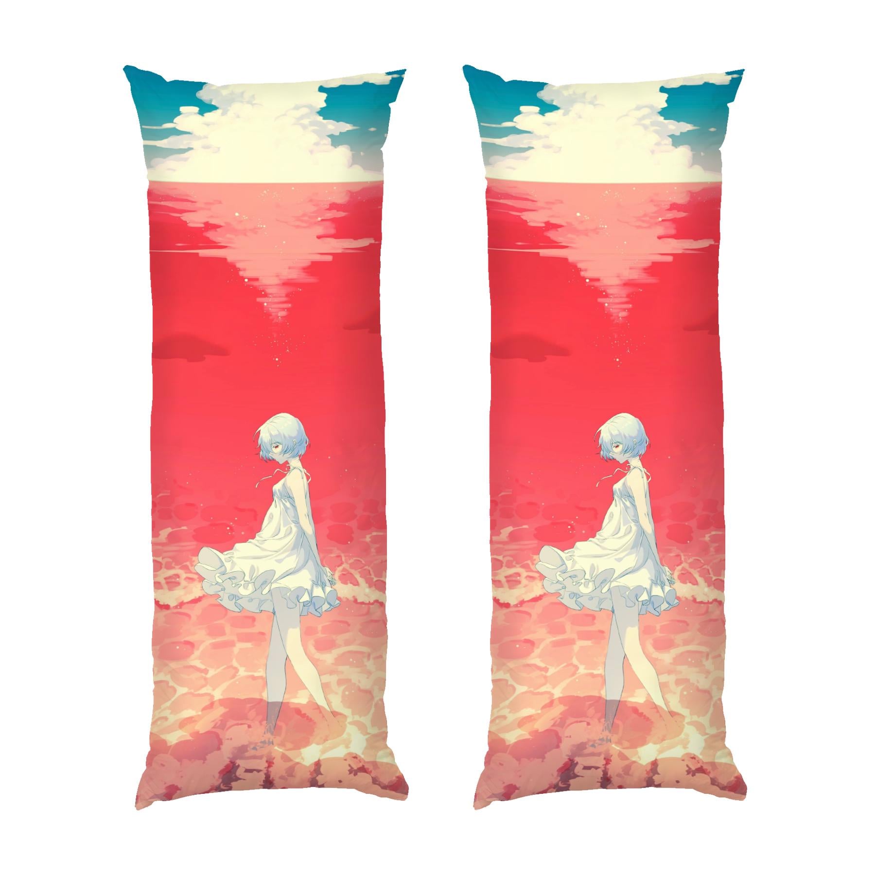 Подушка дакимакура Ayanami Rei and The Red Sea Evangelion габардин 150х50 см (113318-3)