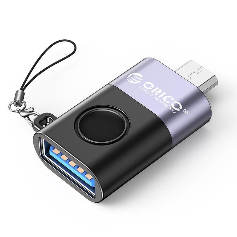 Адаптер Micro-B/USB-A Orico OTG/480 Мбит/с Черный (ORICO-WBA-BK-BP)