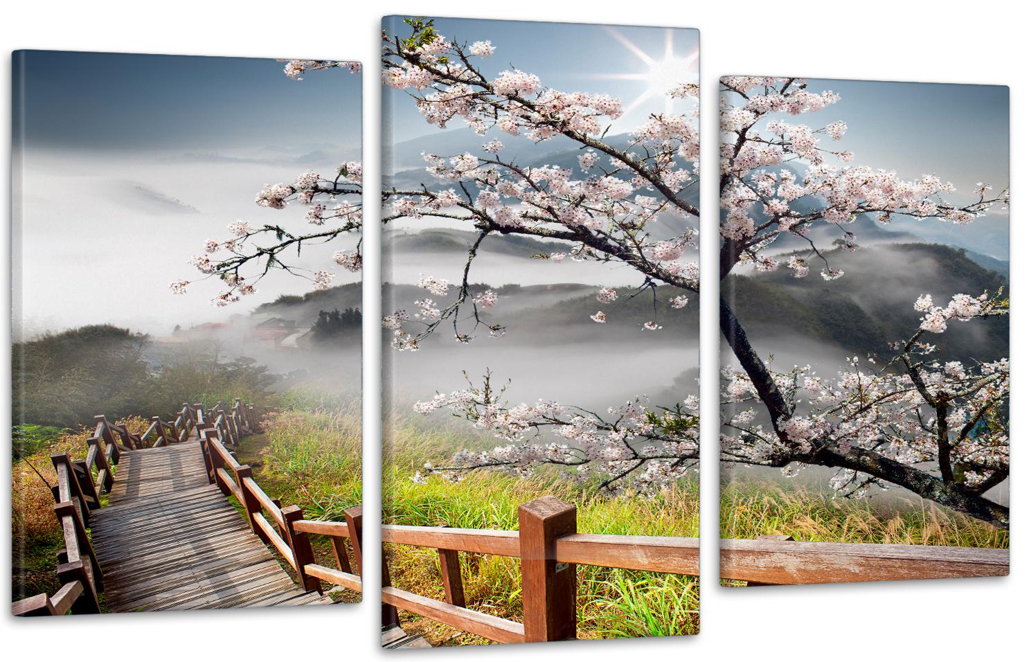 Картина модульная в гостиную/спальню Природа 53х100 см (Art-736_3)