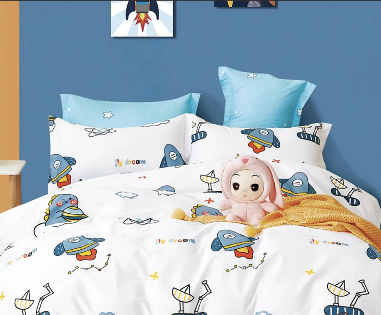 Детское постельное белье Viluta Космос твил сатин