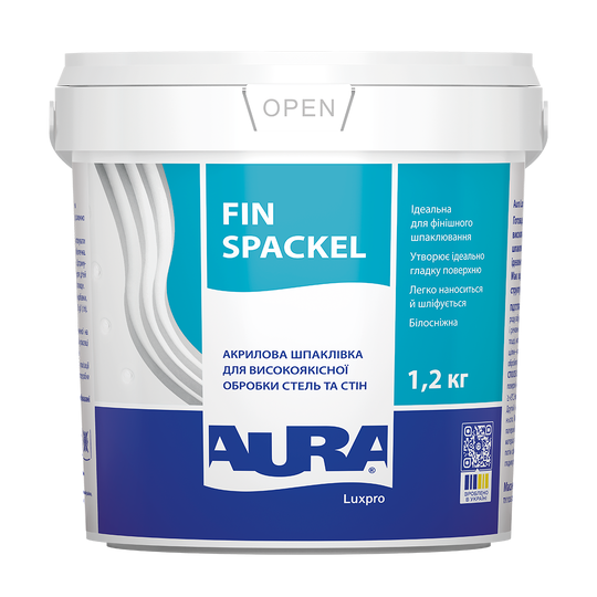 Шпатлевка акриловая Aura Luxpro Fin Spackel финишная 1,2 кг (2569048925)
