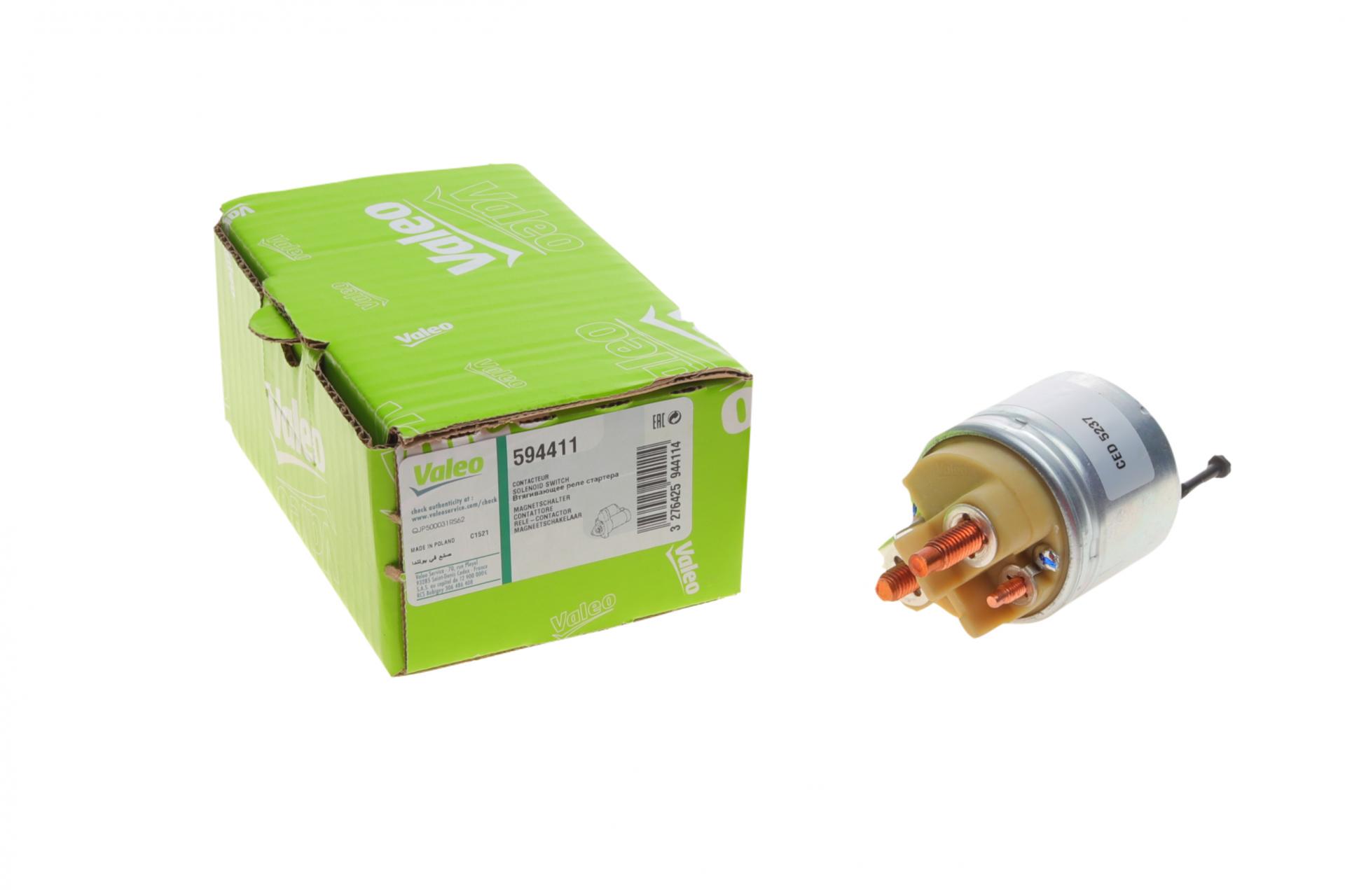 Реле стартера втягивающее Opel Vivaro/Renault Kangoo/Master/Trafic 1,9 dCi 01-- (594411)