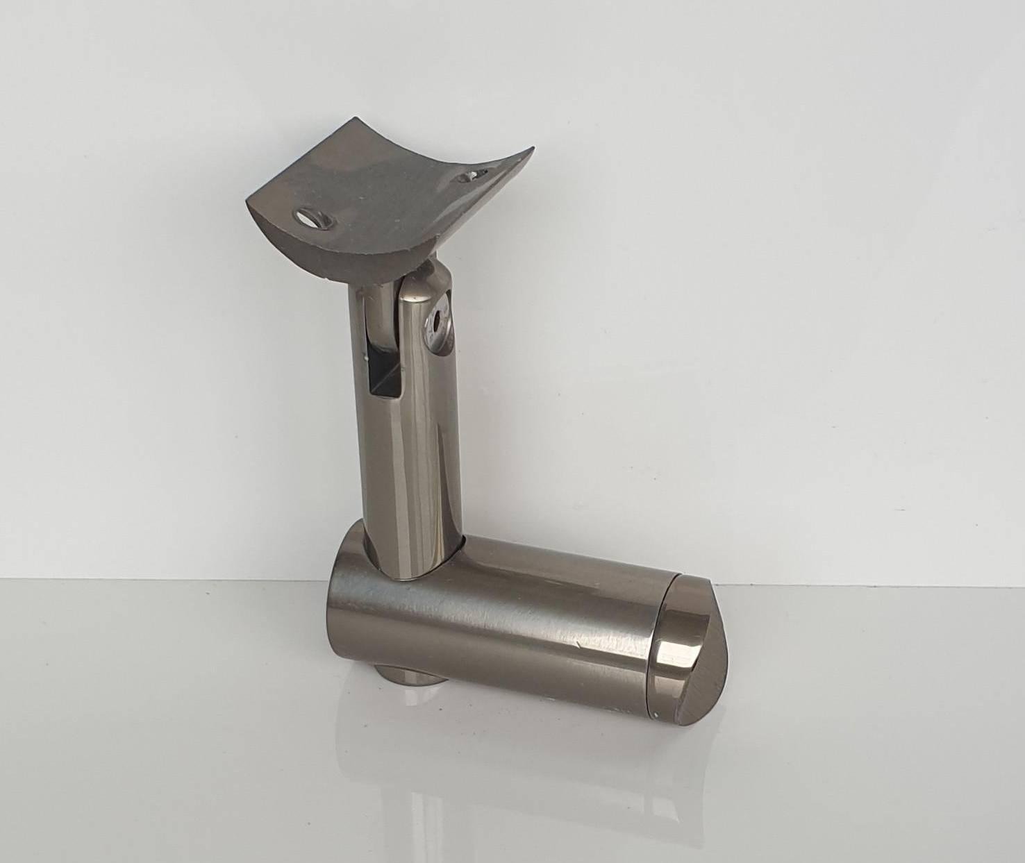 З'єднувач стійки та поручня регульована система коло для алюмінієвих поручнів Ø 40х50 мм Шампань