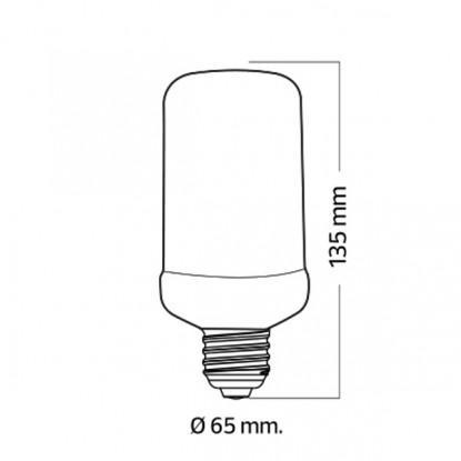 Лампа светодиодная с эффектом пламени Horoz Electric Fireflux 5W 1500K Е27 - фото 6