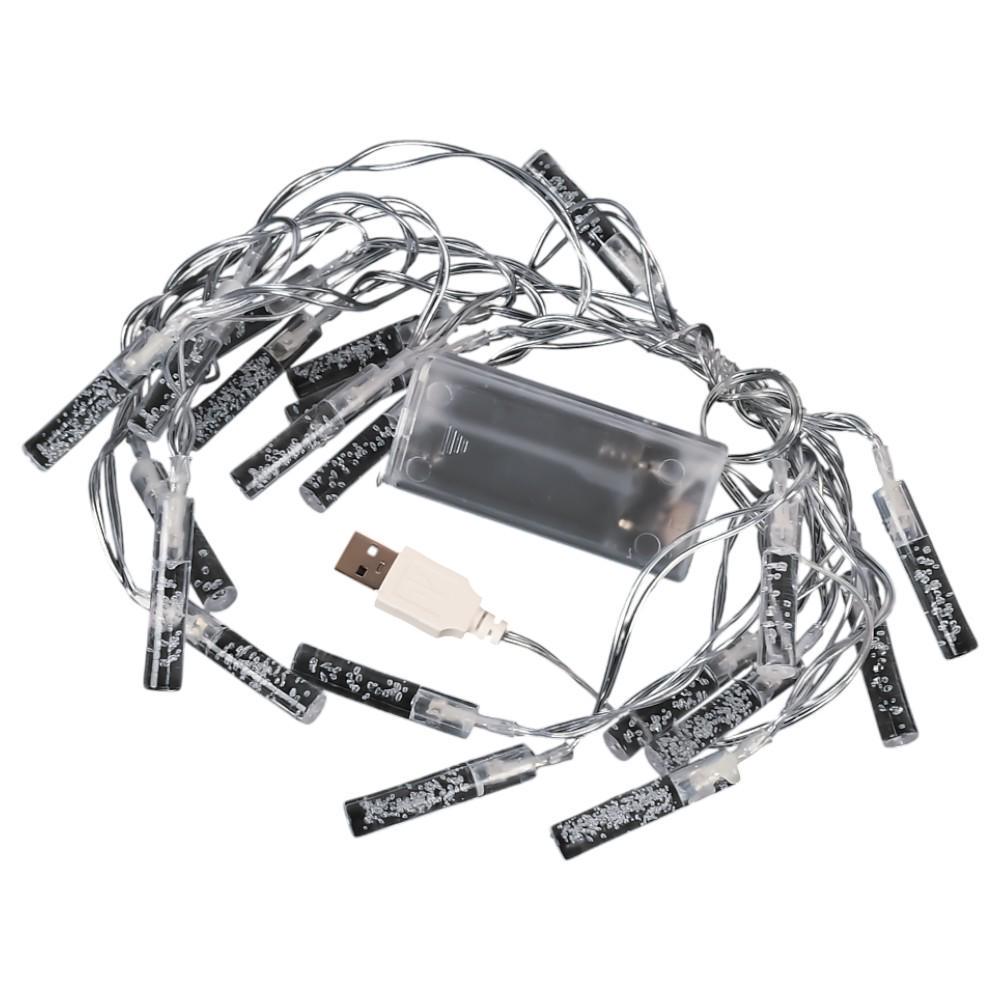 Гірлянда світлодіодна Firefly R95884-C 3 м 20 діодів 2AA/USB з кольоровим світінням Прозорий