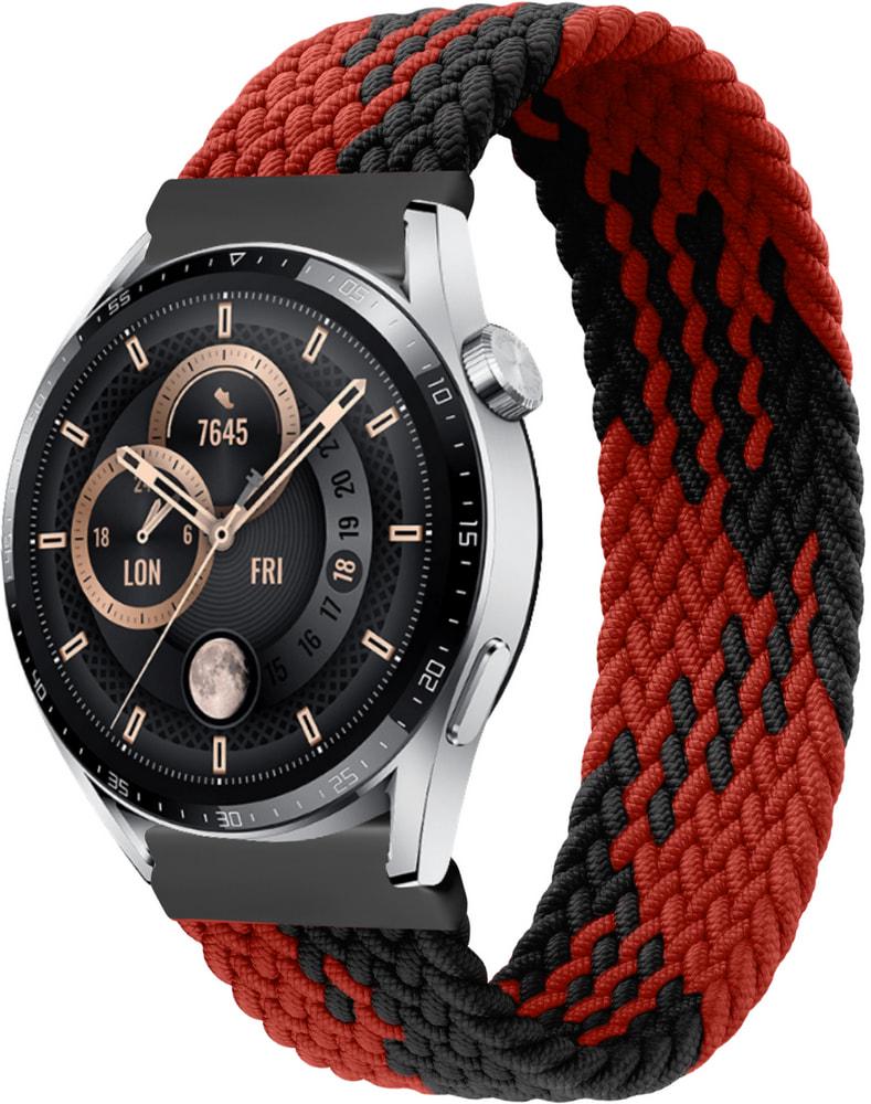 Ремінець Solo Loop Multi для Huawei Watch GT3 46 мм (135 мм) Black Red (33739-44)
