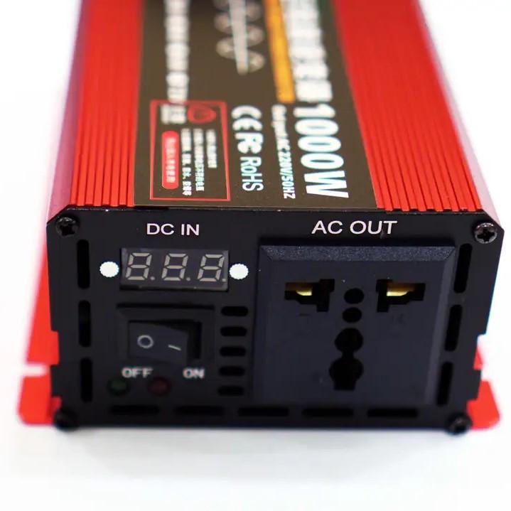 Преобразователь напряжения Eryuan 1000 W LCD DC/AC 12V-220 V с чистой синусоидой и вольтметром (2018974246) - фото 4 Преобразователь напряжения Eryuan 1000 W LCD DC/AC 12V-220 V с чистой синусоидой и вольтметром (2018974246) - фото 4