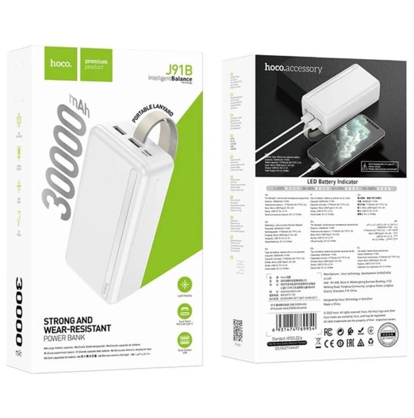 Повербанк Hoco J91B 30000 mAh (SM021220251429) - фото 3