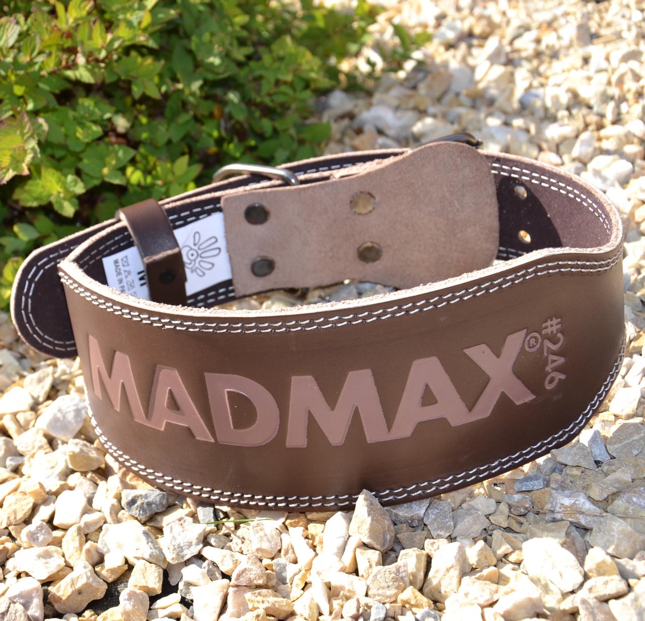 Пояс для тяжелой атлетики MadMax MFB-246 Full leather кожаный XL Chocolate Brown (58-68-MFB-246_XL) - фото 2