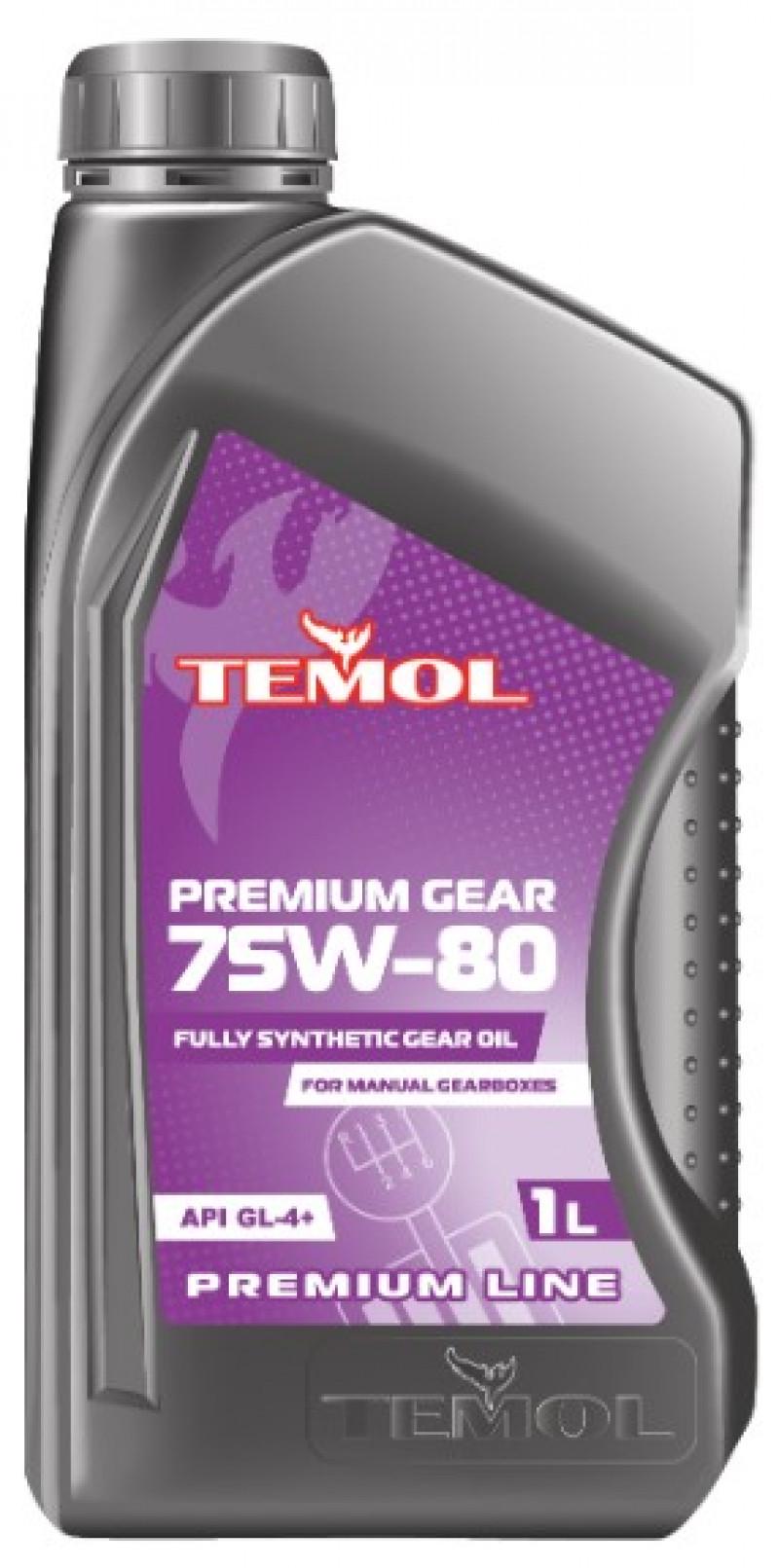 Трансмиссионное масло TEMOL Premium Gear 75W-80 1 л (T-PG75W80-1L)