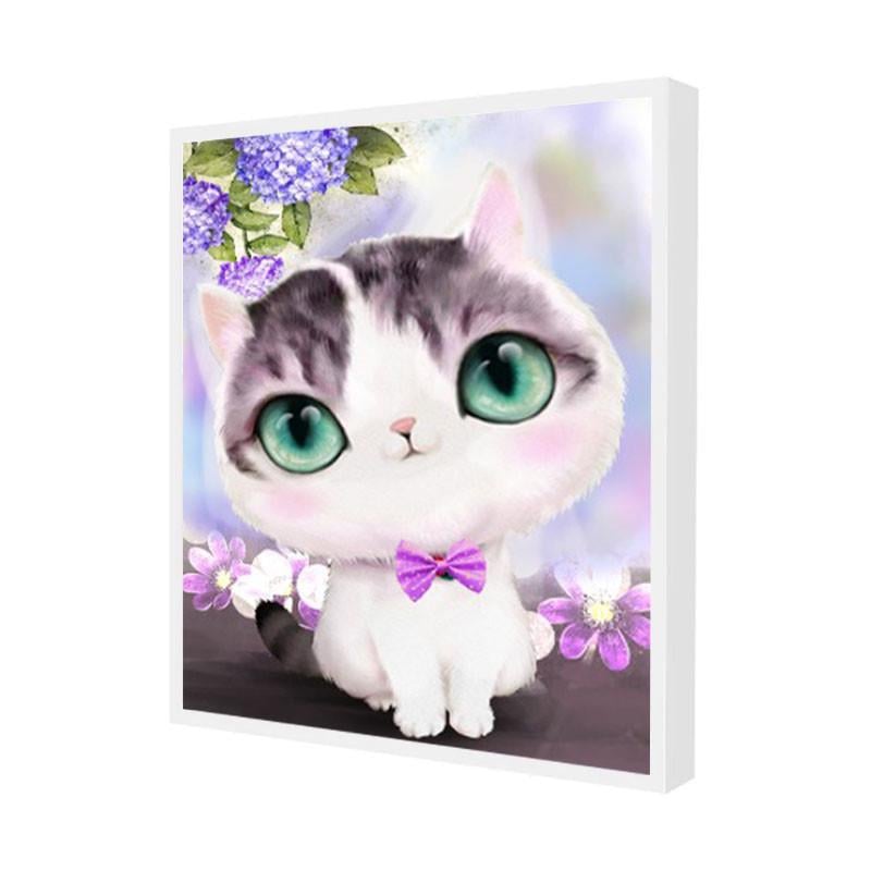 Алмазна мозаїка Lesko DIY 2030 Котик Шері