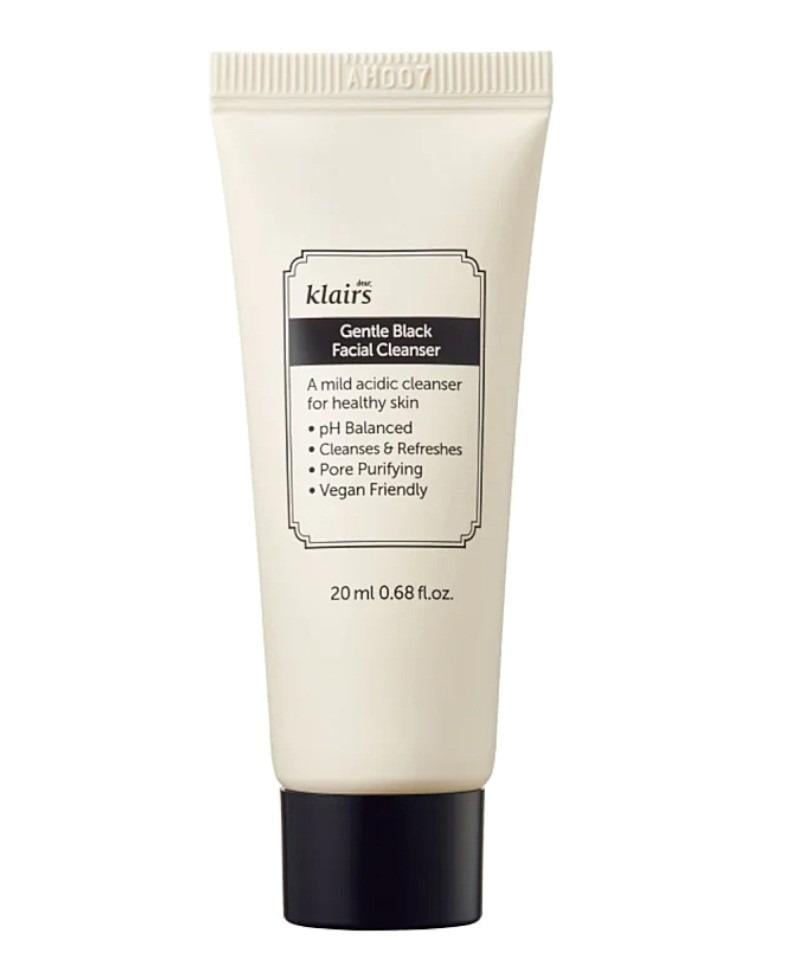Пенка для деликатной очистки лица Dear Klairs Gentle Black Facial Cleanser 20 мл