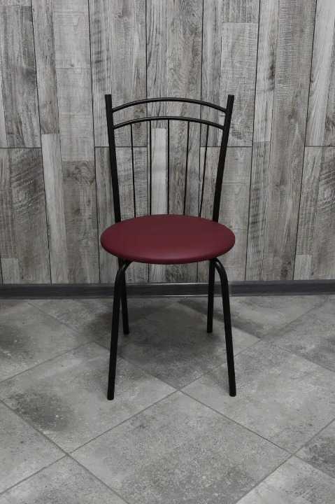 Кухонний стілець FOSKA 35х83 см Бордовий/Чорний (28374082)