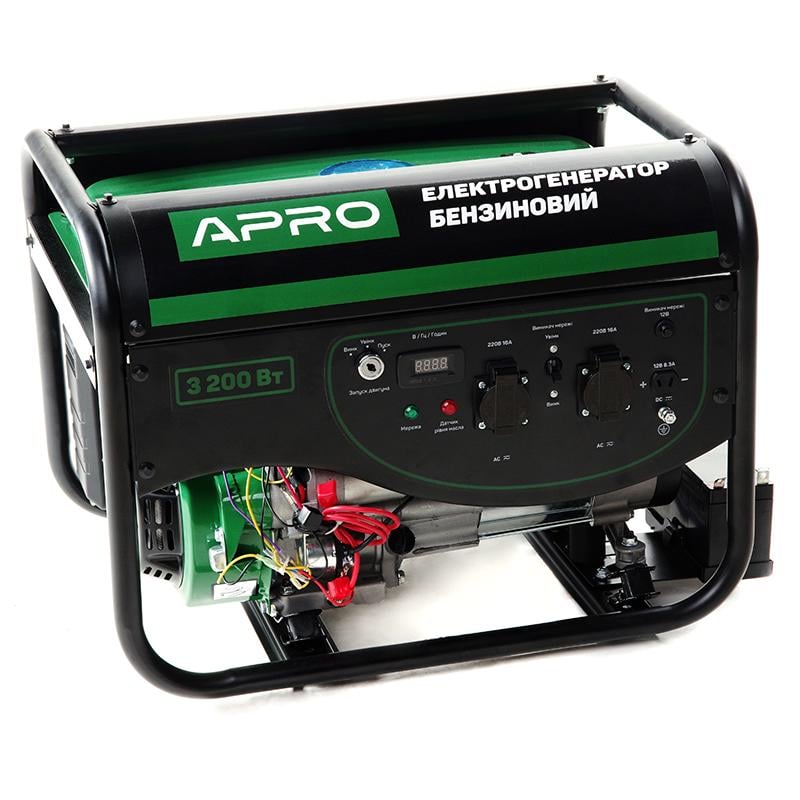Генератор бензиновий Apro 4-х тактний 3/3,2 кВт електро запуск (852105)