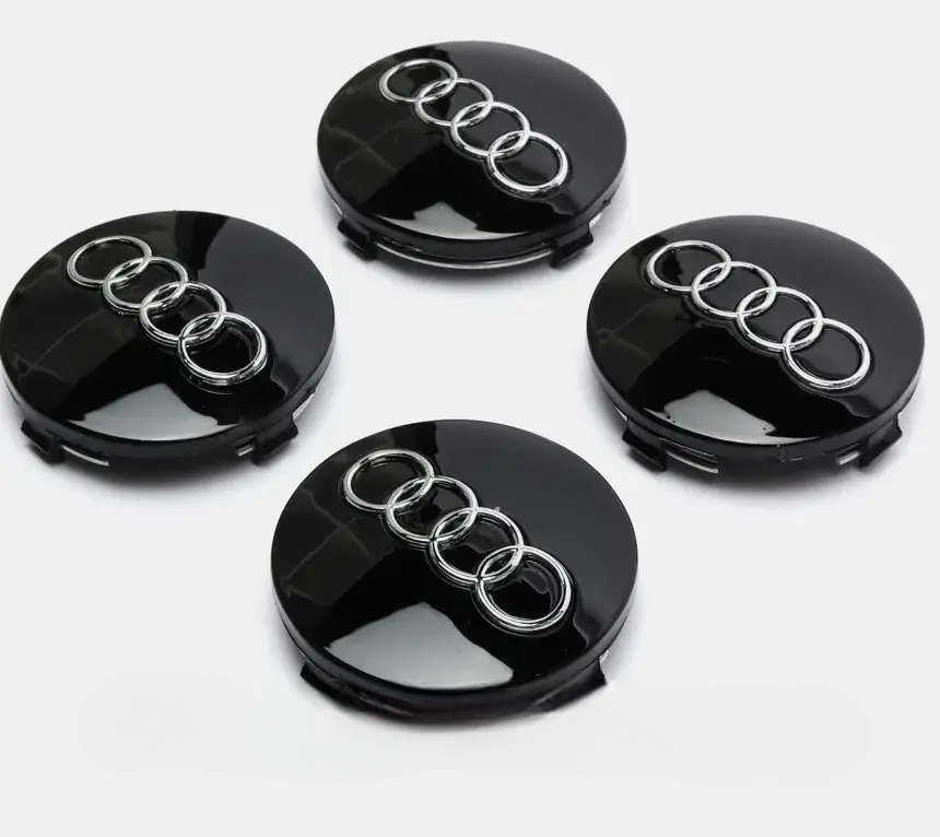 Колпачки в литые диски AUDI 60 мм 4 шт. Черный (1608)