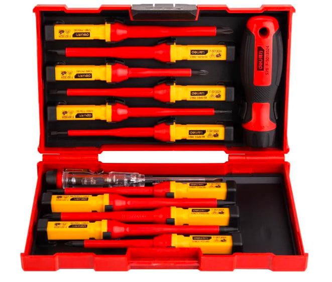 Набiр iнструментiв для iзоляцii Deli Tols DL510012 12 пр. (2591125105)