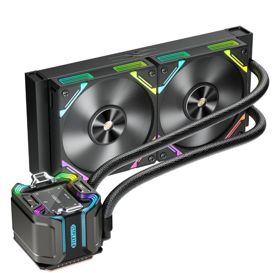 Система водяного охлаждения 1stPlayer X-240 с IPS-дисплеем Black (X-240-BK)