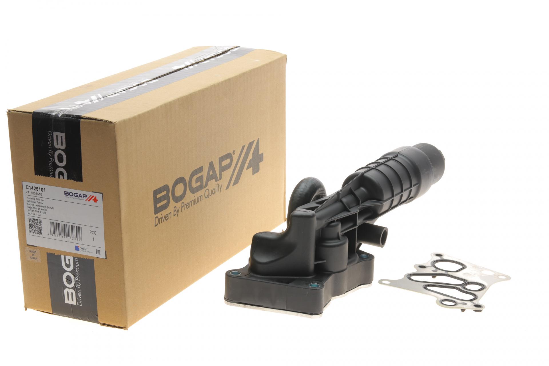 Корпус фильтра масляного BOGAP с радиатором MB E-class W212/C-class W204 07-15 M271 (C1425101)