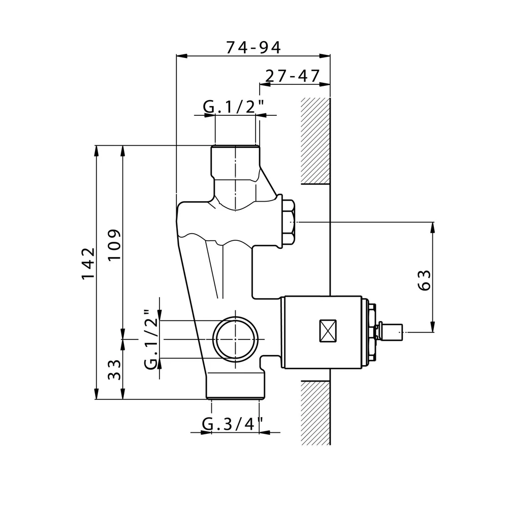 Смеситель скрытого монтажа Devit Art 1502X140B для ванны (14036680) - фото 4 Смеситель скрытого монтажа Devit Art 1502X140B для ванны (14036680) - фото 4