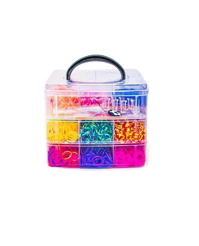 Набор для плетения браслетов из резинок Сундук Yufeng крючки/станок/резинки Multicolor (1732003311)