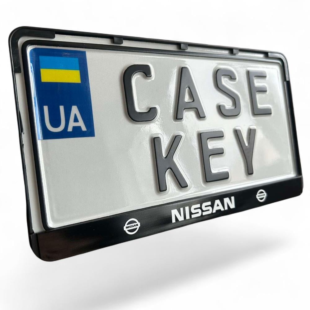 Авторамка США с лакированной печатью NIssan (nsramkausa1)