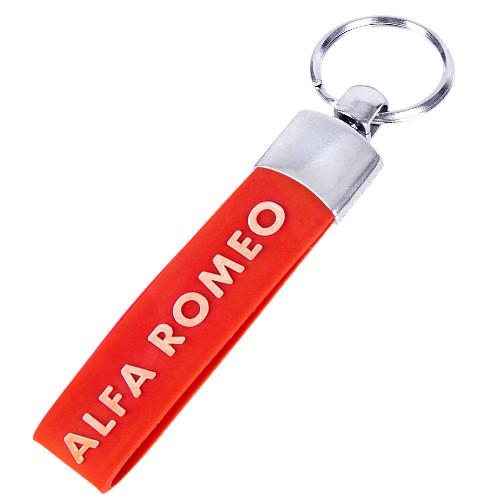 Брелок ALFAROMEO с резиновым ремешком Красный