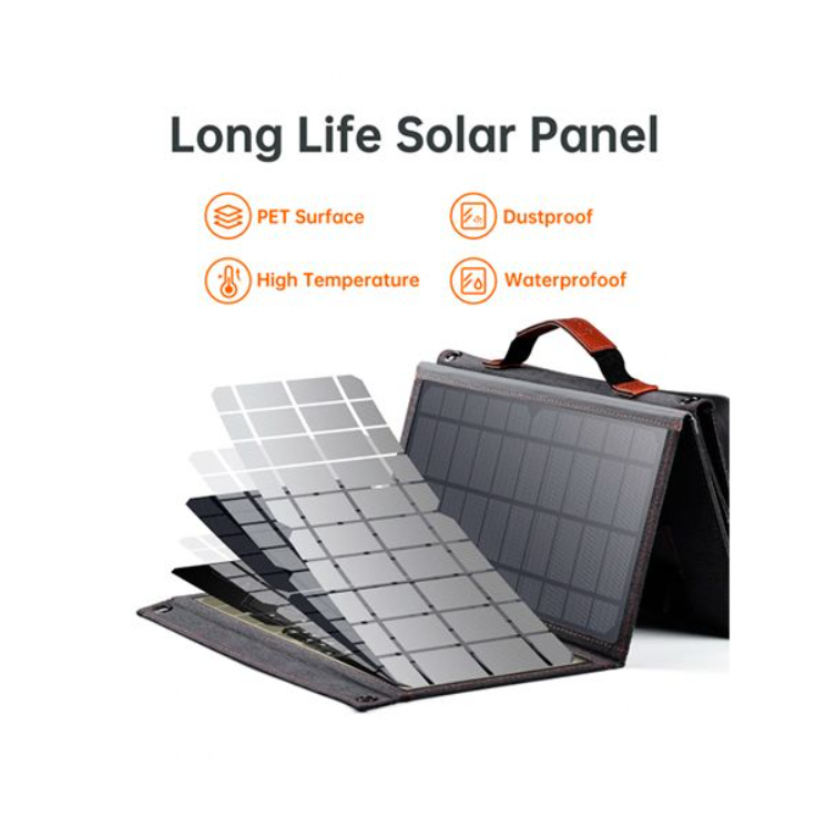 Сонячна зарядна станція Choetech Portable Foldable Solar Charger SC006 36W-C PD 3.0 USB QC 3.0 Сірий (SC006) - фото 6