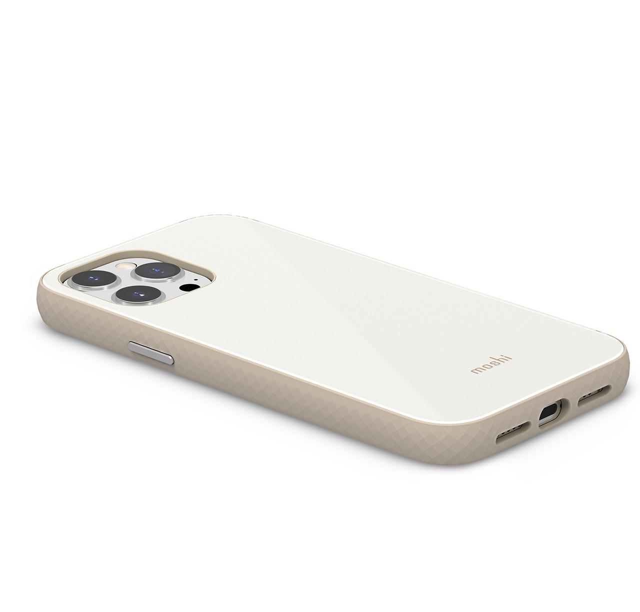 Чехол-накладка Moshi iGlaze Slim Hardshell Case for iPhone 13 Pro Max, Pearl White (99MO132104) - фото 3